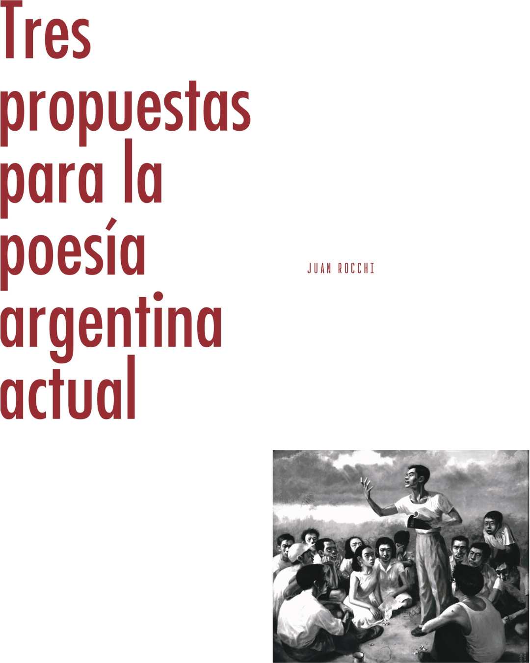 Tres propuestas para la poesía argentina actual